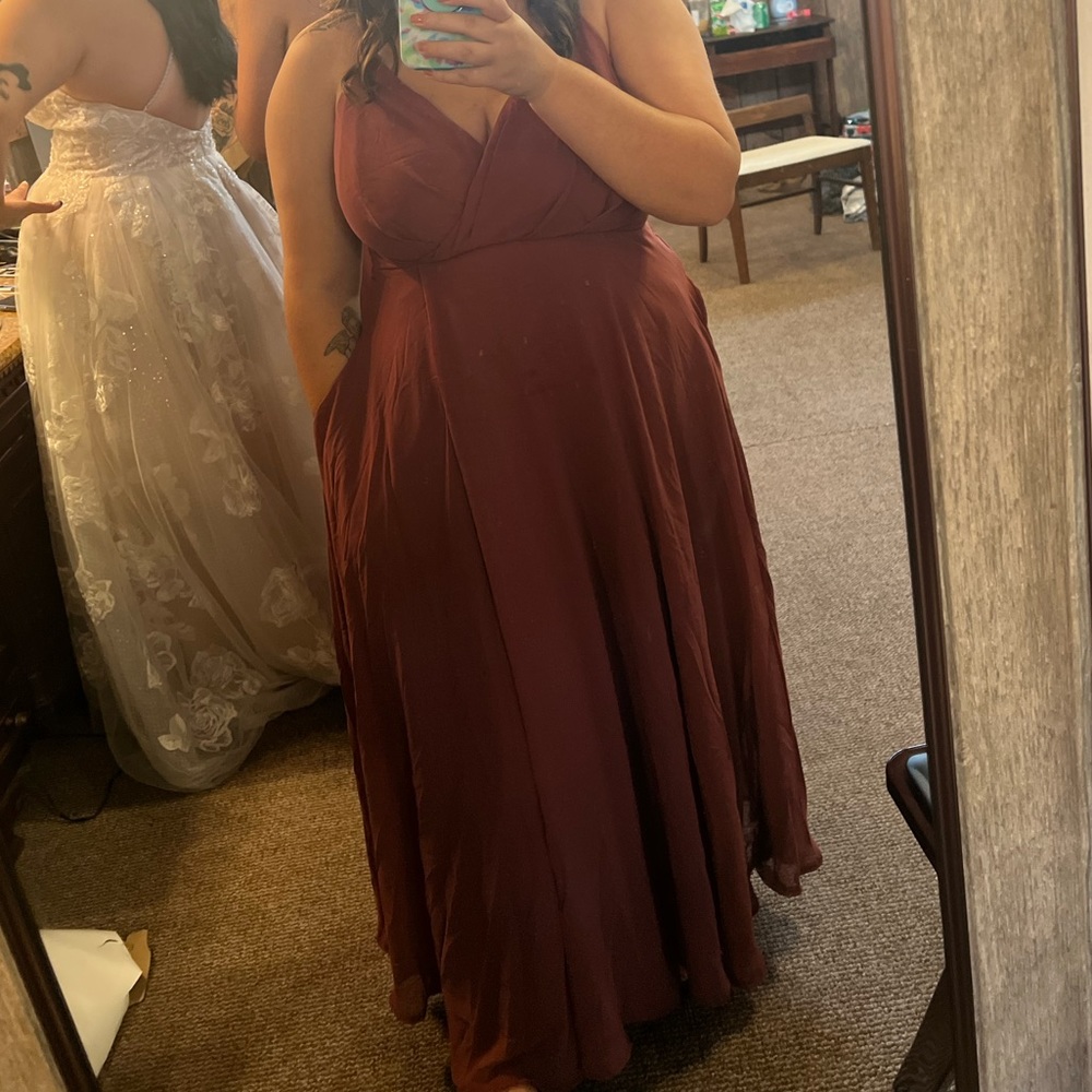 Birdy grey rosewood bridesmaid dress